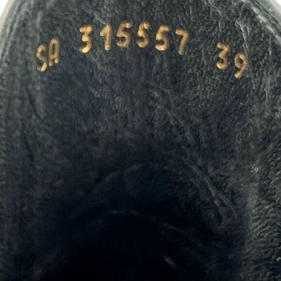 Saint Laurent Paris Women's Gray Leather Chelsea Boots Size 39 - Picture 10 of 12